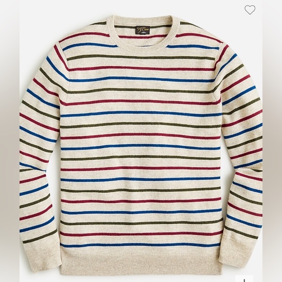 J. Crew Other - New JCrew Cashmere crewneck sweater in stripe